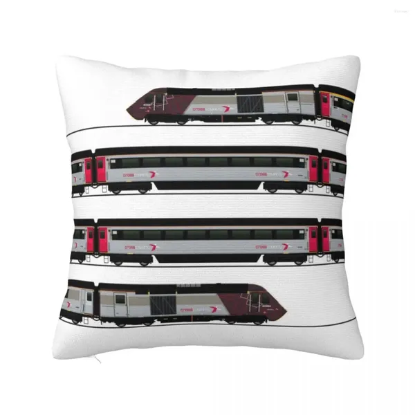 Pillow Cross Country HST Locomotive Throw Christmas Covers Luxury Living Room Dorative S