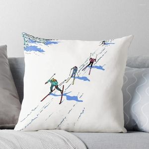 Oreiller Cross-Country Skiing Throw Covers Christmas Ornements 2024