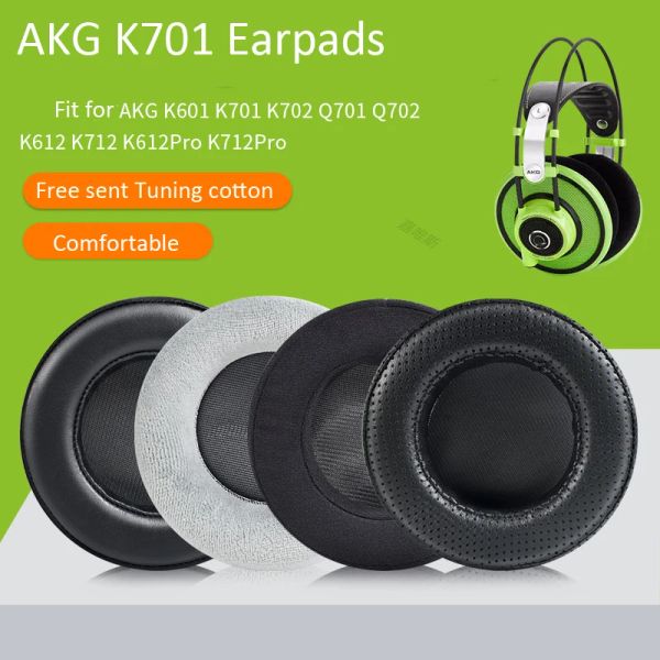 Oreiller coussin tampons oreilles oreillettes d'oreillette de tasse d'oreilleur pour Akg K701 K702 Q701 Q702 K601 K612 K712 Pro rechange de casque