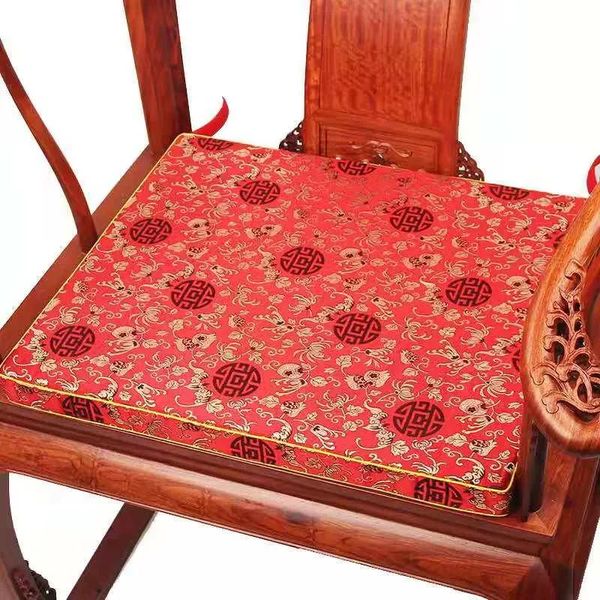 Oreiller Personnalisé Style Chinois Jacquard Chaise De Salle À Manger Coussin De Siège Fauteuil Canapé Tapis Épaissir Luxe Soie Brocart Décoratif Antidérapant Sit