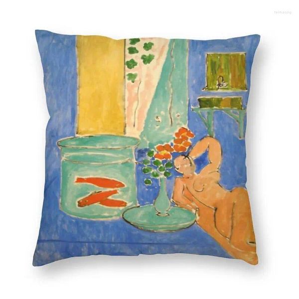 Oreiller personnalisé poisson rouge et un nu par Henri Matisse, couverture, décoration de maison, impression Double face 3D pour salon