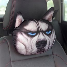 Oreiller mignon animal voiture appuie-tête dessin animé beau chien sieste taille avec noyau charbon actif S