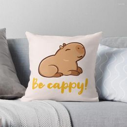 Oreiller mignon capybara être cappy!Comme un Capy Throw S pour la couverture de luxe des enfants