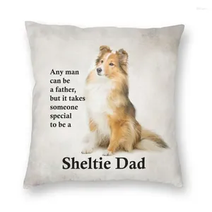 Kussen schattige hond huisdier zoete sheltie papa bedek shetland herdershond vloer kast voor woonkamer modekussencase decoratie