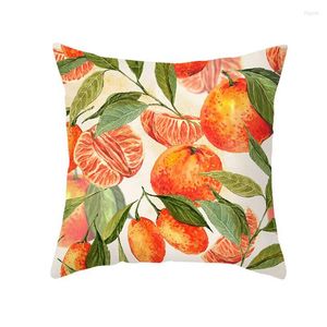 Kussen schattig fruit afdrukken deksel kleine verse deksels buitenhuis bank bank decoratief vierkante worp case decor