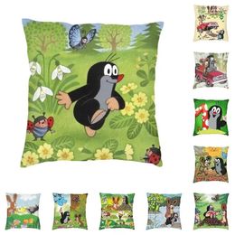 Oreiller mignon happy mole krtek nordic throw houst