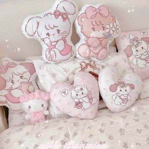 Oreiller mignon kawaii motif de dessin animé mikko love oreiller coussin coussin produits ménagers