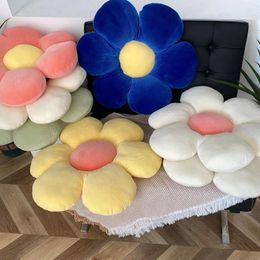 Oreiller Daisy jet mignon inson fleur fleur en peluche chaise de bureau pavé de plancher salon tatami décoration almohada