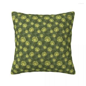 Housse de coussin imprimée pissenlit, plantes mignonnes, étui amusant pour chaise de salon, taies d'oreiller douces imprimées, cadeau