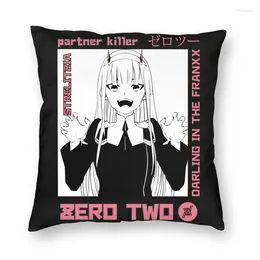 Pillow Darling en el Franxx Covers Sofa Home Decorative Zero Two Manga y el programa de televisión animado Square Throw Cover 45x45