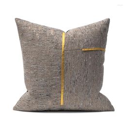 Fodere decorative per cuscini per sedie da giardino esterne in tinta unita marrone, decorazioni per la casa, 45 x 45 cm