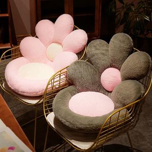 Kussen /decoratieve bloemen achterstoel vloer stoel vol vulling dikke dikke huizendecoratie roze grijs volwassen childrencushi
