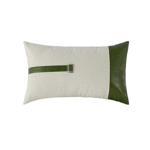 Oreiller/décoratif Inyahome PU couverture en cuir décoratif pour canapé coussins couvre décor à la maison taie d'oreiller 45x45/30x50cm