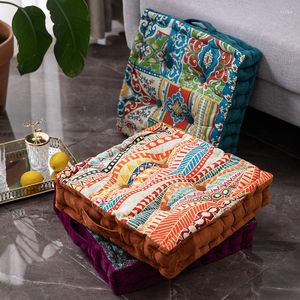 Kussen /decoratieve Marokko -stijl 40x40 vierkante pouf futon vloer s zachte zitkussen comfortabel gooi thuis bank tatami cushi