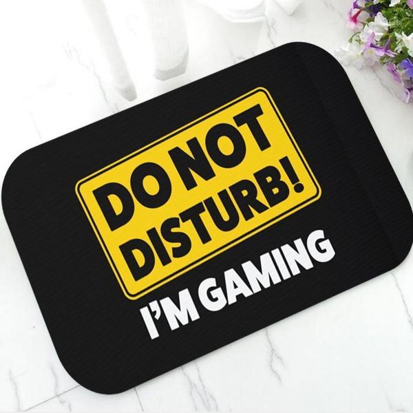 Oreiller/décoratif Nerd drôle ne pas déranger je suis paillasson De jeu pour Gamer Cool jeux vidéo jeu tapis De porte tapis Geek tapis De maison