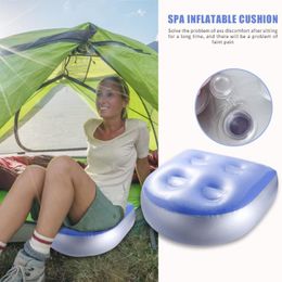 Oreiller/massage décoratif portatif en plein air baignoire d'injection d'eau gonflable fonctionnelle siège de spa coussin adulte