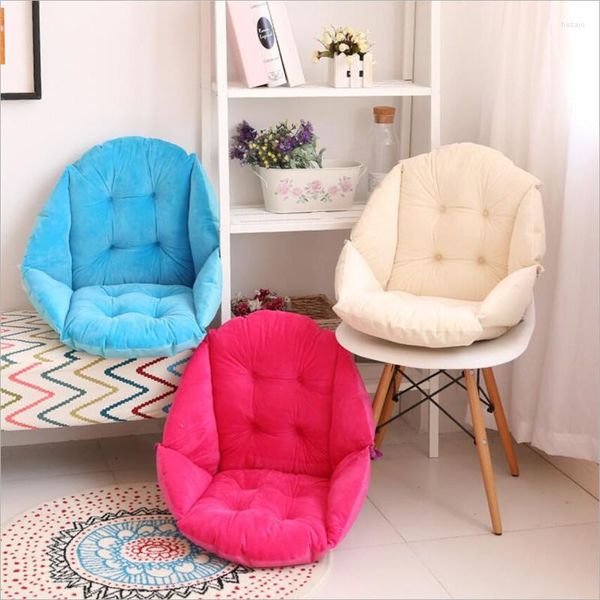 Oreiller/coussin de siège chaud siamois en forme de coque décorative pour chaise ou sol loisirs confortables créatifs dossier en peluche super doux/décoratif