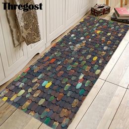 Cuscino /decorativo thregost geometrico tappeti da cucina stampato lavabile tappeto 3d tappeti antisciplina tappetini per la casa