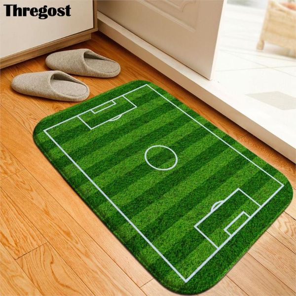 Almohada / Decorativo Thregost Green Grass Alfombras 3D Alfombra de baño Alfombra de interior absorbente Alfombra para cocina Sala de estar Juego Esteras de picnic