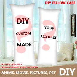 Oreiller bricolage d'anime personnalisé dakimakura 60x180 taies d'oreiller 150x50 copine faite copine étreignant la couverture d'oreiller du corps 160x50 cadeau de décoration intérieure