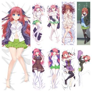 Oreiller bricolage Anime personnalisé nakano ichika dakimakura caisse d'oreiller nakano nino embrasse le corps couverture d'oreiller dropshipping