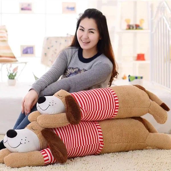 Almohada Forma de perro 2 Tamaño 68 cm 88 cm PP Relleno de algodón Divertido Creativo Hogar Juguete Muñeca Cervical Dormitorio Abrazo Dormir