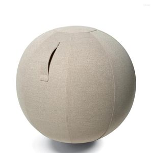 Funda de almohada de lino duradera para pelota de Yoga, protección de equilibrio con anillo inferior, accesorios portátiles para entrenamiento de gimnasio y Fitness