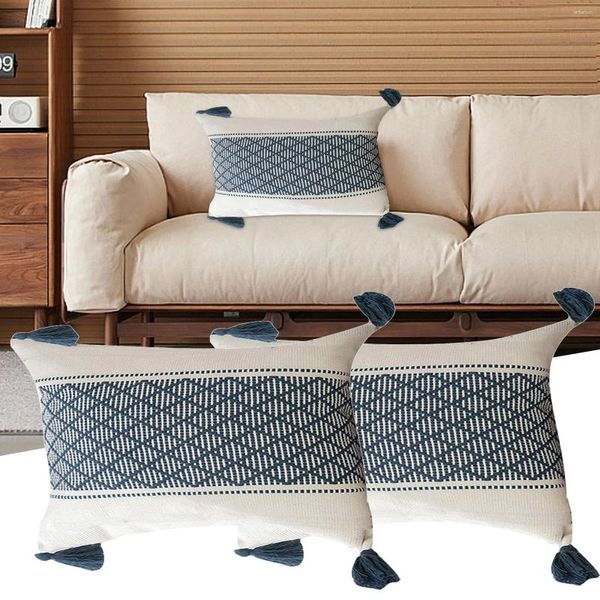 Almohada almohadas de Pascua de lanzamiento decorativo azul marino (juego de 2) / |Silla de sofá de sofá de la sala de estar Boho