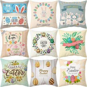 Pillow Pasen Theme Cartoon Holiday Gift Cadelow Case Sofa Cover Office Home Decoratie