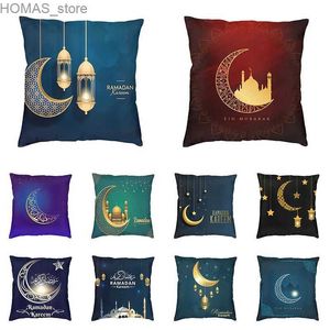 Kussen Eid Mubarak Ramadhan Home Decor Cases Islamitische moslim decoratieve kussenhoezen Y240401