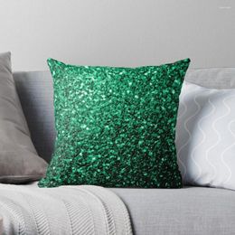 Taie d'oreiller vert émeraude à fausses paillettes, taie d'oreiller décorative pour canapé S
