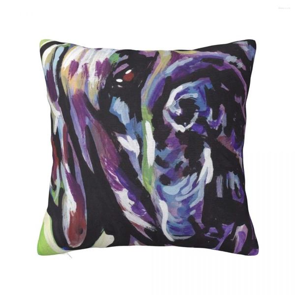 Oreiller anglais mastiff brillant pour chien coloré art jet canapé couvercle couvercle coussin oreillers