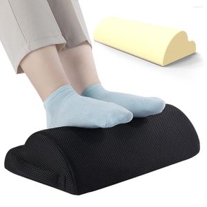 Travesseiro ergonômico para pés, suporte relaxante para descanso de pés sob banco de mesa para escritório, computador, trabalho, viagem, apoio para os pés, massagem