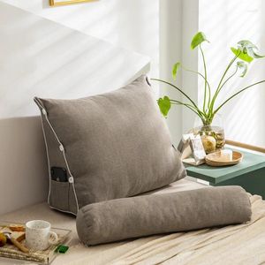 Oreiller ergonomique japonais, dossier carré, doux et confortable, Coussin De sommeil en peluche, décoration esthétique pour chambre