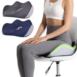 Oreiller siège de mousse à mémoire ergonomique pour home office de jeu de bureau chaise voiture respirant douleur confortable
