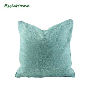 Pillow Essie Home 45 cm chinois motif de canard œuf de canard vert blanc couverture jacquard lumière avec bord de tuyauterie