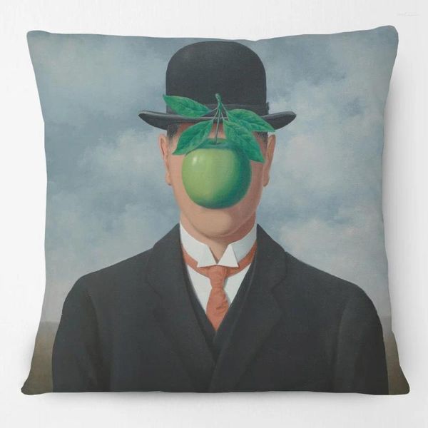 Oreiller le surréalisme européen Art couvre René Magritte célèbre peinture à l'huile Case décorative