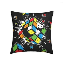 Oreiller explosant Rubix Rubics Cube, taie d'oreiller Hip Hop pour la maison, canapé, chaise, taie d'oreiller décorative