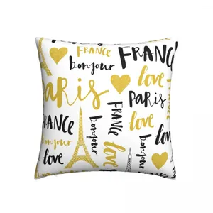 Pillow Fashion Art Cas de mots Graffiti Letters Couvre la nouveauté de décoration de nouveauté Couverture de cas pour le canapé 40x40cm