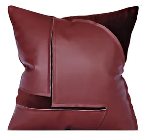 Kussen mode kort Claret Geometric Decorative Thurg Pillow/Almofadas Case 45 European Modern Design Cover Home Decorating