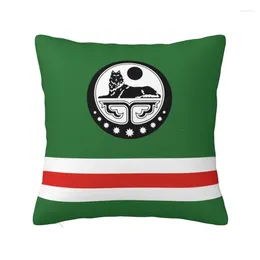 Pillow Fashion Chechen Flag Covers 40x40cm Velvet Chechenia Orgulloso para la caja de almohada cuadrada del automóvil decoración del hogar