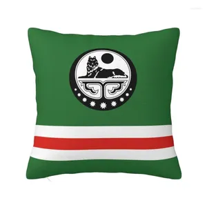 Pillow Fashion Chechen Flag Covers 40x40cm Velvet Chechenia Orgulloso para la caja de almohada cuadrada del automóvil decoración del hogar