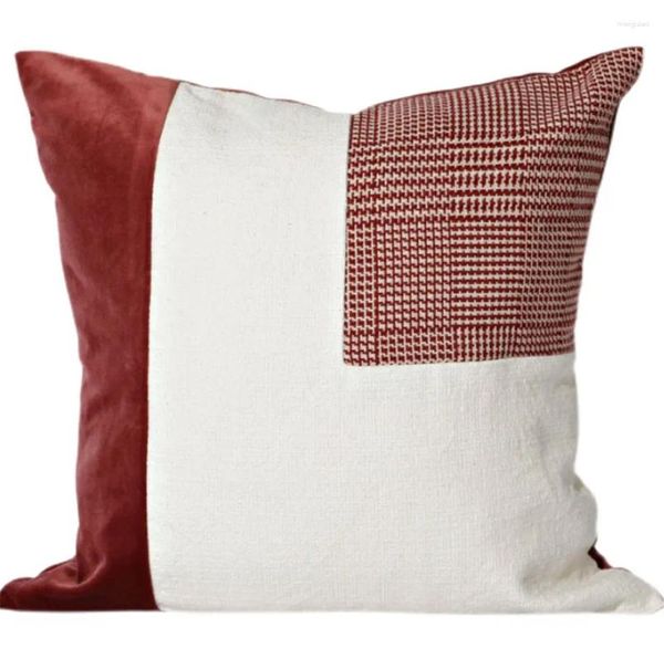 Pillow Fashion Cool Red Résumé Résumé Oreiller décoratif / ALMOFADAS CAS 30X50 45 50 55 60 Couverture moderne européenne Décoration intérieure