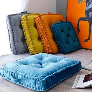 Kussen mode koraalontwerp fluwelen stoffen stoel / slaapkamer decoratie sofa vloer