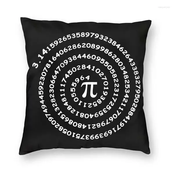 Oreiller mode Pi numéro motif couverture impression Geek mathématiques Science jeter étui pour siège de voiture taie d'oreiller décoration de la maison