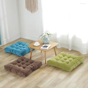 Oreiller mode simple et épaissi en velours côtelé chaise de bureau canapé canapé gras mat futon tatami floor à la maison