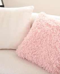 Kussen mode zoete solide roze kussen/almofadas case meisje moderne schattige achterste achteromkap 30x50 45 50 decoratieve worp