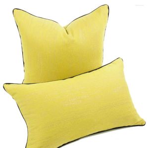 Pillow Fashion Yellow Solid Decorative Throw Pillow / Almofadas Case 45 50 30x50 Europe Modern Inhabial Cover Home Decorating