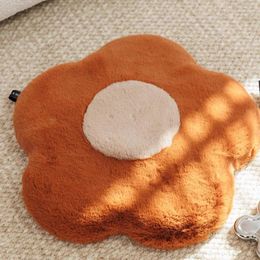 Oreiller à la mode et magnifique siège de la peluche balcon de chambre à coucher pour la baie fenêtre plancher du tournesol