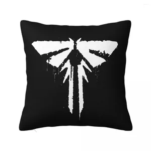 Kussen Firefly Logo Graffiti White Square Pillowcases Polyester Car Tlou The Last of Us Case Creative Decorative Pillowcase